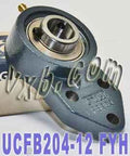 FYH Bearing UCFB204-12 3/4 Three bolt Flanged Mounted Bearings - VXB Ball Bearings