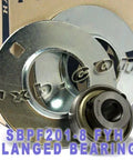 FYH SBPF201-8 1/2 Stamped round 3 Bolts Flanged Mounted Bearings - VXB Ball Bearings