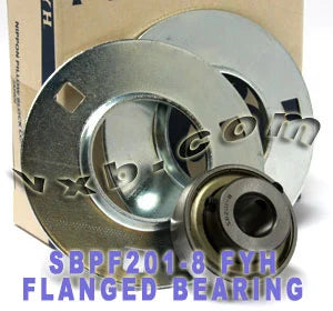 FYH SBPF201-8 1/2 Stamped round 3 Bolts Flanged Mounted Bearings - VXB Ball Bearings
