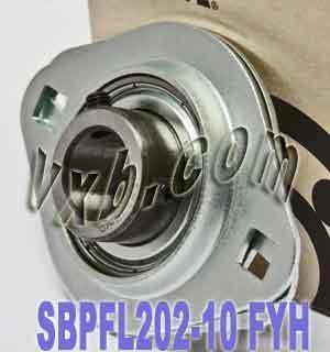 FYH SBPFL202-10 5/8 Stamped oval 2 bolt Flanged Mounted Bearings - VXB Ball Bearings