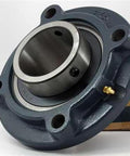 FYH UCFC-214 70mm Round Flanged Bearing Mounted Bearing close-up view showing cylindrical bore and flange design.