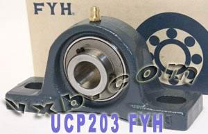 FYH UCP203 Pillow Block Bearing 17mm inner Diameter Mounted Bearings - VXB Ball Bearings