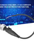 High Accuracy G1/4 Stainless Steel Pressure Transducer Sensor For Water Gas Oil 0-80 PSI, 5V Input, Surge Protection