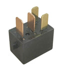 Close-up of black 4-prong Omron relay module, part of 2 Pack G8HL-H71 AC And Starter Relay Compatible With Crosstour CR-V CR-Z Element Insight.
