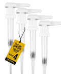 1 Gallon Pump Dispenser - Gallon Pump for Shampoo, Detergent, Lotion & Body Wash, Liquid Dispenser Pump for Condiments, Syrups & Flavorings, Pump Dispenser for Epoxy, Glue and Paints - 4 Pack