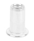 Close-up of a galvanized aluminum rivet nut from the 100Pcs Pull Riveting Nuts Kit For Aluminum Panels And Pipes With Storage Box, Assorted M3 To M10 Sizes