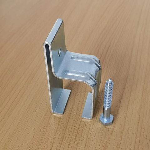 Heavy Duty Box Rail Hanger Brackets For Barn Doors Exterior Hardware Galvanized Steel Rust Proof Mount Rail Support with bolt