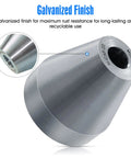 Close-up of galvanized steel Ground Rod Cap Driver Pad Hammer For One Half Inch Five Eighth Inch And Three Quarter Inch rods.