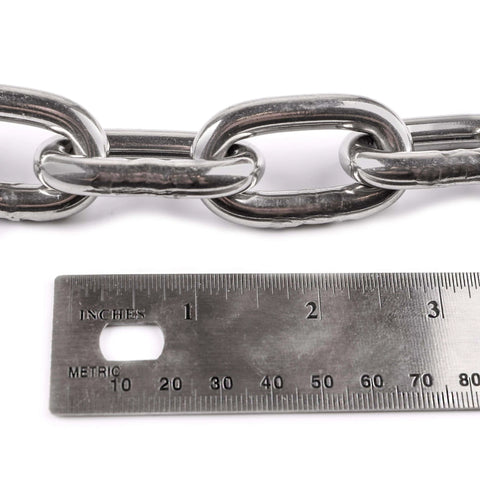 5/16" by 3 Foot Galvanized Chain designed for smooth motion and stable alignment in automation and mechanical systems.