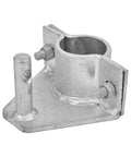 Galvanized steel bracket from Rolling Gate Hardware Kit, Heavy Duty Sliding Gate Kit for chain link fence installation.