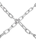 ✝️ 1/4" x 19.69 Ft Metal Chain, Galvanized Iron Coil Chain, Heavy Duty Chain Links Metal Decorative Chain, Camping Pet Dog Chain Hanging Chain