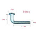 Heavy Duty J Bolt Safety Pins For Pallet Racks And Shelving Systems Lokatall 50 Pack Universal Drop Pins, galvanized steel