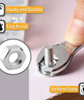 113 Piece Bolts Nuts And Washers Assortment Kit Galvanized Iron Hardware Set For Home Repair in use with spanner and bolt