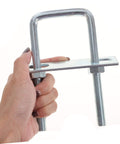 Durable galvanized steel U bolt set with square bends and washers delivers secure, corrosion-resistant fastening for boat trailers