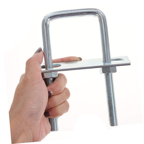 Durable galvanized steel U bolt set with square bends and washers delivers secure, corrosion-resistant fastening for boat trailers