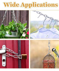 ✝️ 33Ft x 1/8'' Chain for Hanging, Galvanized Steel Decorative Chain Links, Light Duty Metal Chain for Indoor and Outdoor Hanging, Light Fixture, Chandelier, Lamp, Clothes, Pet designed for smooth motion and stable alignment in automation and