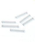 Pack Of 100 Heavy Duty Galvanized Steel Wire Compression Springs For Ballpoint Pens, 0.4mm Wire Diameter, 4mm Outer Diameter shown