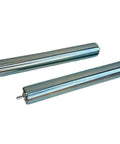 10"BF Length 1.5" Dia Galvanized Steel Conveyor Roller, Axle Diameter 1/4" I Pack of 2 Conveyor Rollers, side view