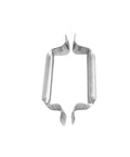 Garage Door Bottom Lift Handle Set Two Pack Galvanized Steel Rust Resistant Easy Install With 4 Screws Fits Most Doors