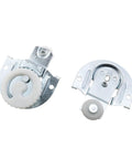 Sliding Cabinet Door Hardware Kit With Galvanised Steel Suspension Wheels For Wardrobe Closets, 4 pcs shown with steel brackets