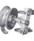 Sliding Gate Rollers Five Inch Wheel Size Galvanized Steel Hardware Kit For Two Inch Gate Frame And One Seven Eighths Inch Or One Five Eighths Inch Track Pipe Includes Double U Bolt For Chain Link Gates Pack Of One