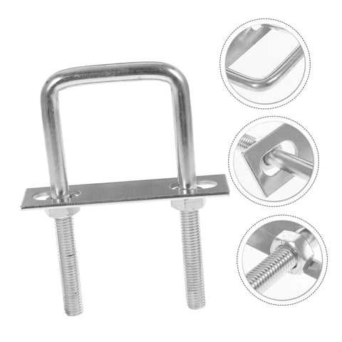 Durable galvanized steel U bolt set with square bends and washers delivers secure, corrosion-resistant fastening for boat trailers