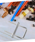 Durable galvanized steel U bolt set with square bends and washers delivers secure, corrosion-resistant fastening shown with tools