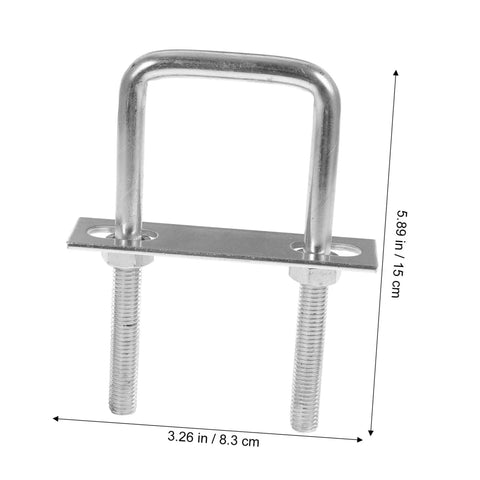 Durable galvanized steel U bolt set with square bends and washers delivers secure, corrosion-resistant fastening for boat trailers and projects.