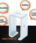 Heavy duty 1 5/8 inch strut channel trolley hangers provide dependable 1200 lb capacity shown with durability features, galvanized steel