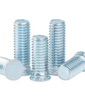 Heavy Duty Galvanized Steel Flat Head Self Clinching Threaded Studs Bolts, 1/4-20 UNC x 1 Inch, Pressure Riveting Fasteners Pack of 20