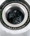 Close-up of the bearing and seal in the 2 Pack Preassembled Galvanized Trailer Hub 5 Lug 4.5 Inch For 3500 Lb Spindle