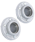 Galvanized Trailer Hub Kit 6 On 5.5 Inch Bolt Pattern For 5200 6000 Lb Spindle With Two Sets Of Five Piece Bearing Kits A Real Workhorse Wheel Hub Assembly For Utility Trailers Snowmobile And Boat Trailers