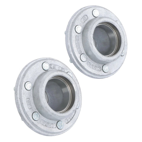 Galvanized Trailer Hub Kit 6 On 5.5 Inch Bolt Pattern For 5200 6000 Lb Spindle With Two Sets Of Five Piece Bearing Kits A Real Workhorse Wheel Hub Assembly For Utility Trailers Snowmobile And Boat Trailers