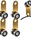 2 Wheel Trolley Assembly Rollers for 1-5/8 Inch & Taller Strut Channel, Galvanized Steel, Light Duty Bearing Rollers, 4 PCS