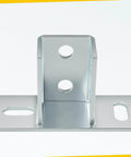 Four-pack U post base brackets for 1-5/8 inch strut channel provide secure floor ground mounting with galvanized carbon steel