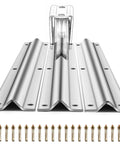 12 Ft V Track Galvanized Inverted V Track With Hardware Kit for Sliding Gates and Doors, galvanized steel sections with bolts
