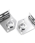 Spring Center Bearing Bracket For Torsion Doors 3 3/8 Inch Adjustable End Bearing Plate Brackets Left And Right, 12 Gauge Galvanized Steel