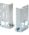 Bottom Lifting Brackets For Sectional Garage Doors, 7/16 Inch Roller Stem Fit, Left And Right Hand Set, Steel Lift Pins