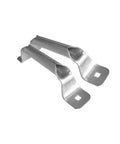 Garage Door Bottom Lift Handle Set Two Pack Galvanized Steel Rust Resistant Easy Install With 4 Screws Fits Most Doors