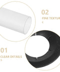 Close-up of Garage Door Hinge Roller Sleeves Kit With 20 Silent Plastic Rollers And Clips For Noise Reduction And Smooth Quiet Operation Easy Diy Installation Compatible With Multiple Door Models, showing texture and details.