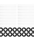 Garage Door Hinge Roller Sleeves Kit With 20 Silent Plastic Rollers And Clips For Noise Reduction And Smooth Quiet Operation Easy Diy Installation Compatible With Multiple Door Models on white background