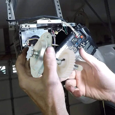 Installing Garage Door Opener Gear And Sprocket Kit Direct Replacement For Worn Or Stripped Gears In Chain Drive Openers
