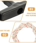 Close-up of plastic handle and rope from Two Pack Garage Door Emergency Release Pull Rope Kit With Plastic Handle For Attic Door Access