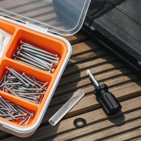 Garage Door Hinge Roller Sleeves Kit With 20 Silent Plastic Rollers And Clips For Noise Reduction And Smooth Quiet Operation Easy Diy Installation Compatible With Multiple Door Models toolkit with screws and screwdriver