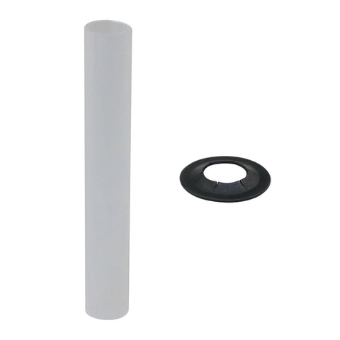 Single sleeve and nut from Garage Door Hinges Silent Roller Sleeve And Roller Shaft Nut Precision Bearing High Load Kit, ABS material.