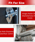 Garage Door Roller Sleeves Set 11mm Inner Diameter 80mm Length Quiet Operation With Roller Shaft Nuts 10.5mm Inner Diameter