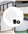 60 Sets 11mm ID 80mm Length Garage Door Roller Sleeves And Shaft Gaskets Replacement Kit shown with various garage doors