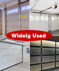 Garage doors showcasing installation using Garage Door Roller Sleeves Set 11mm Inner Diameter 80mm Length for quiet operation