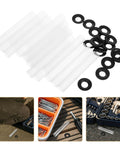 Garage Door Hinge Roller Sleeves Kit With 20 Silent Plastic Rollers And Clips For Noise Reduction And Smooth Quiet Operation Easy Diy Installation Compatible With Multiple Door Models