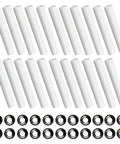 Garage Door Roller Sleeves Set 11mm Inner Diameter 80mm Length Quiet Operation With Roller Shaft Nuts and Gaskets